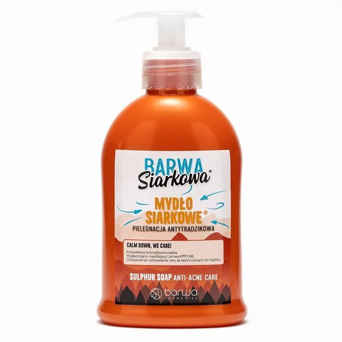 Barwa Siarkowa Mydło w Płynie do Twarzy i Ciała Przeciwtrądzikowe 300ml