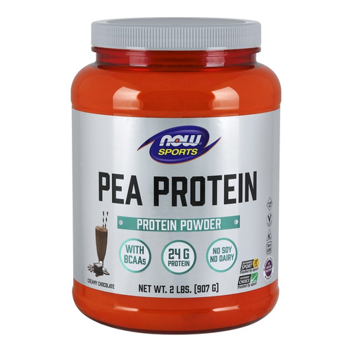 NOW Foods Sports Pea Protein Izolat Białka Grochu Bez GMO Czekolada 907g