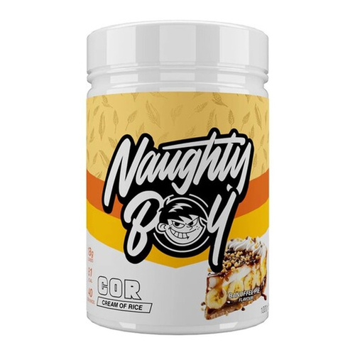 Naughty Boy Cream of Rice Banoffee Pie Carbohydrate Powder for Energy and Muscle Support 1000g