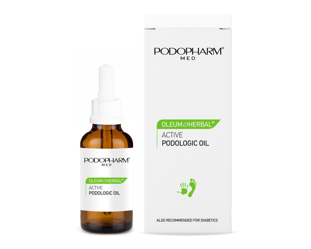 Podopharm Oleum Herbal Aktywny Olejek Podologiczny do Paznokci Dłoni i Stóp 10ml