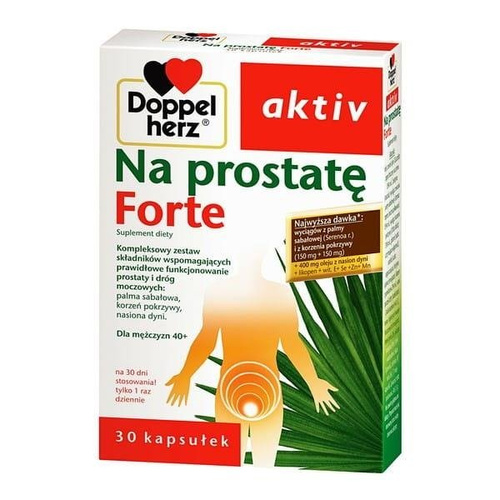 Doppelherz Aktiv Na Prostatę Forte z Pestkami Dyni i Pokrzywą 30 Kapsułek