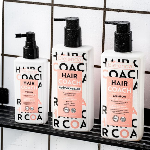 Bielenda Hair Coach Wzmacniający Szampon do Włosów Osłabionych i Wypadających 300ml