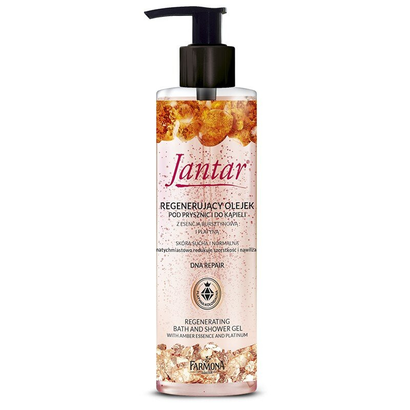 Jantar Regenerating Shower And Bath Oil Amber And Platinum Essence 400ml