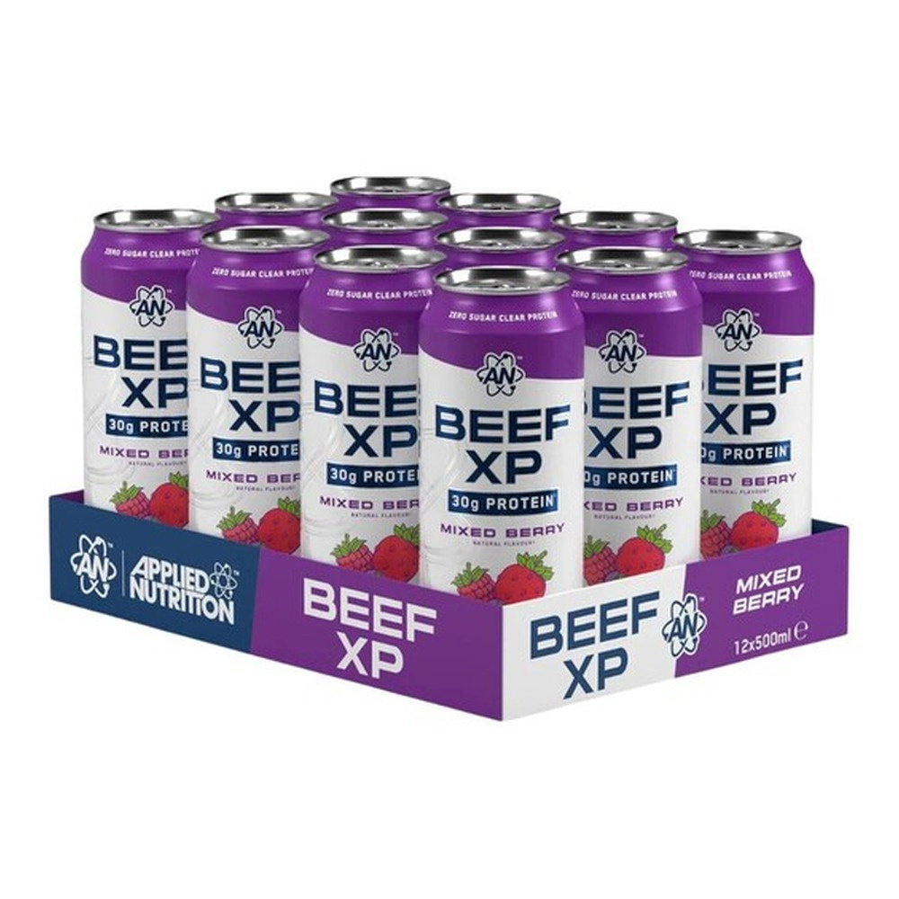 Applied Nutrition Beef XP Cans, Mixed Berry 12 x 500ml