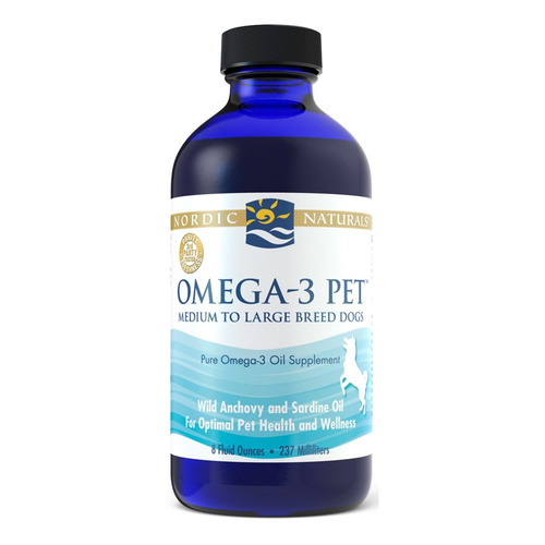 Nordic Naturals Omega-3 Pet Liquid Omega-3 Acids for Dog and Cat Health 237ml