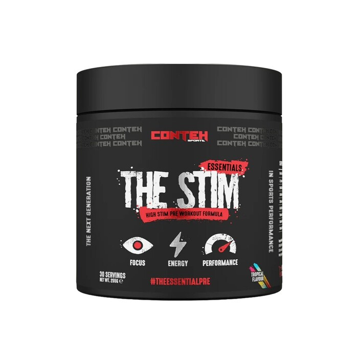 Conteh Sports The Stim Przedtreningówka Na Energię i Skupienie o Smaku Tropikalnym 255g