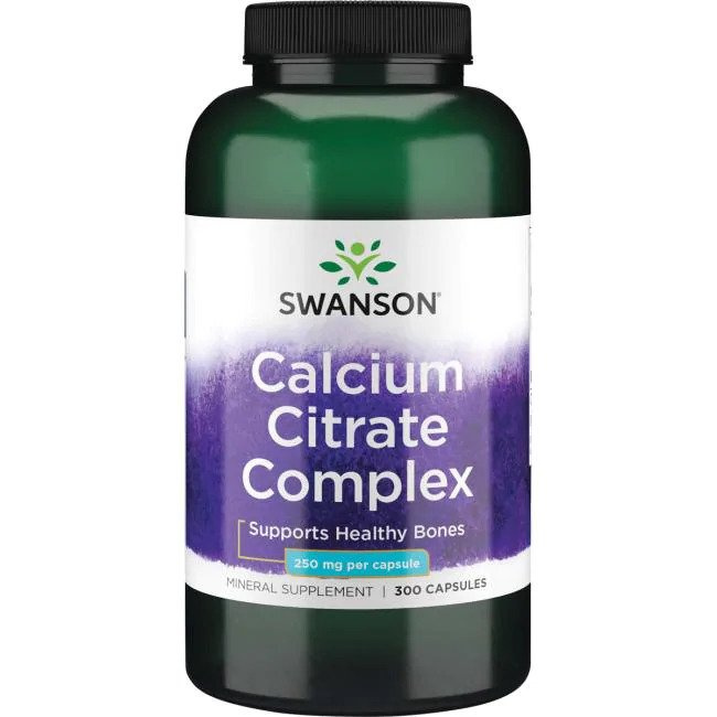 Swanson Calcium Citrate Complex 250mg 300 Capsules