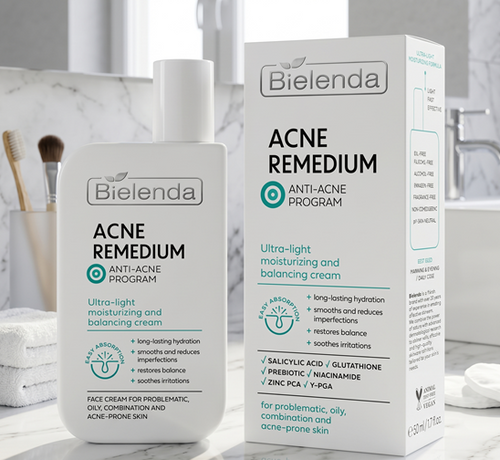 Bielenda Acne Remedium Ultra-Light Moisturizing and Normalizing Cream SPF 50 50ml
