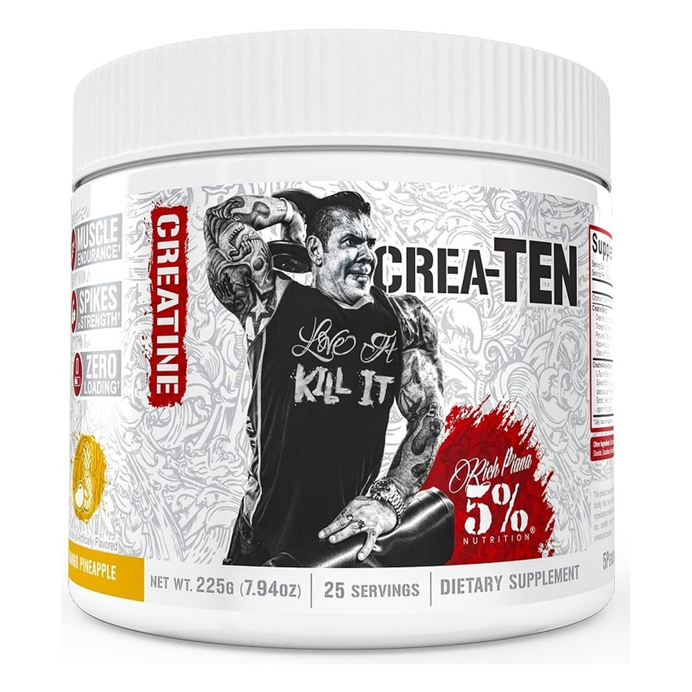 5% Nutrition Crea-TEN Legendary Series Mieszanka Kreatynowa o Smaku Mango Ananas Na Siłę i Pompę Mięśniową 225g