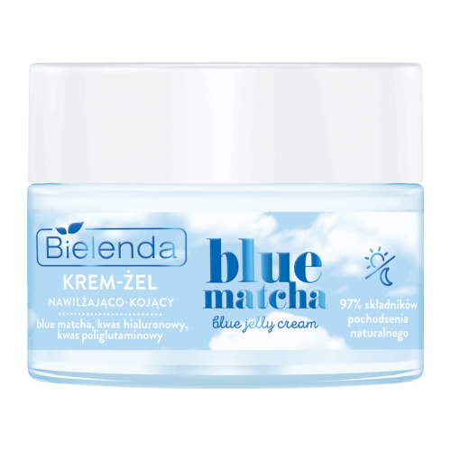 Bielenda Blue Matcha Jelly Cream Moisturizing and Soothing All Skin Types 50ml