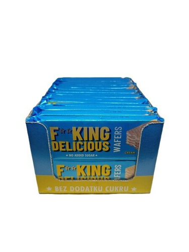 Allnutrition Fitking Delicious Wafers, Cream 32 x 80g