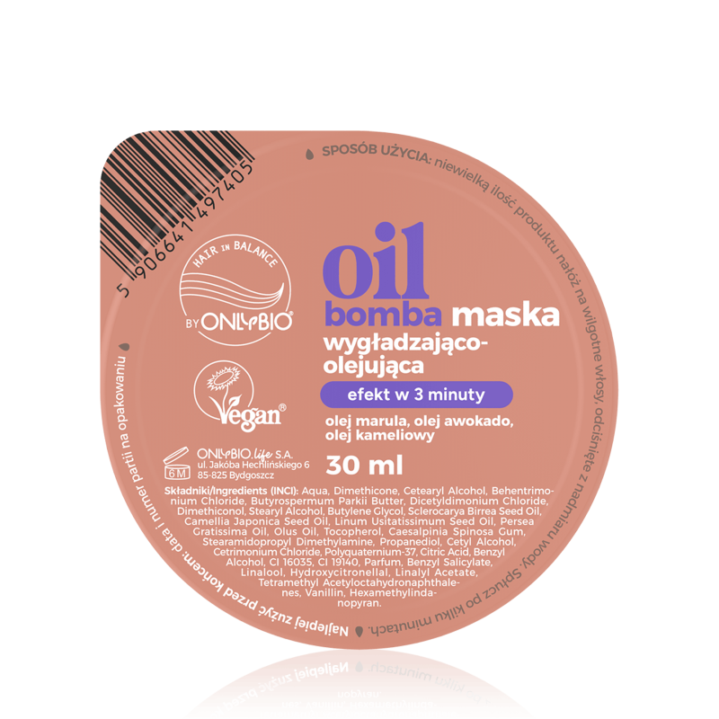 OnlyBio Hair in Balance Oil Bomba Smoothing Oil Mask 30ml