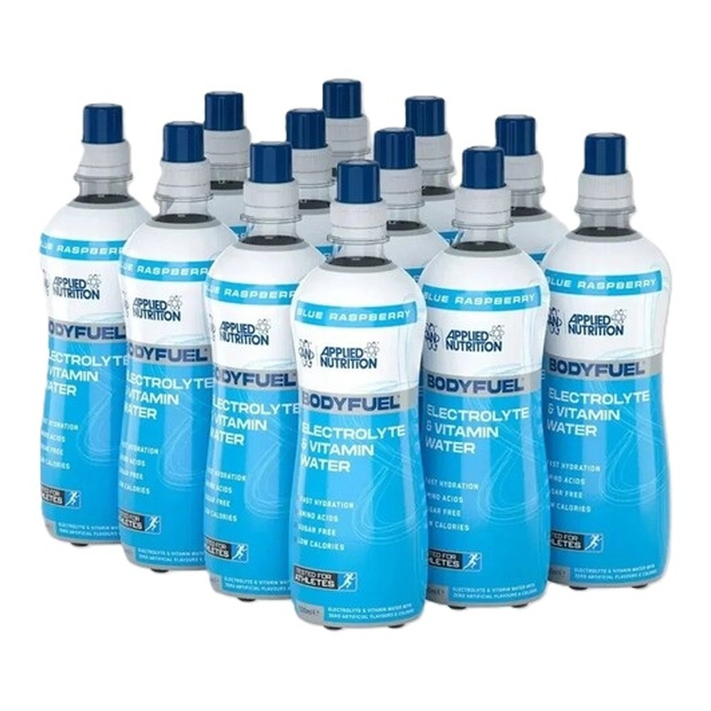 Bodyfuel Electrolyte & Vitamin Water, Icy Blue Raz - 12 x 500 ml.