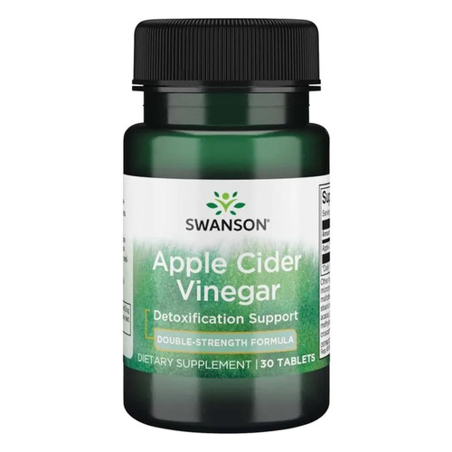 Swanson Apple Cider Vinegar 200mg Double-Strength 30 Tablets