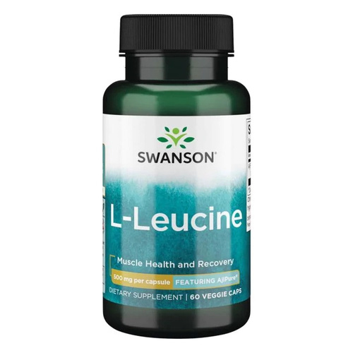 Swanson AjiPure L-Leucine 500mg 60 Vcapsules