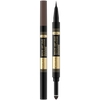 Eveline Brow Art Duo Pencil 2in1 Dark Precyzyjny Wielofunkcyjny Pisak z Pudrem do Brwi i Miękkim Aplikatorem 8g