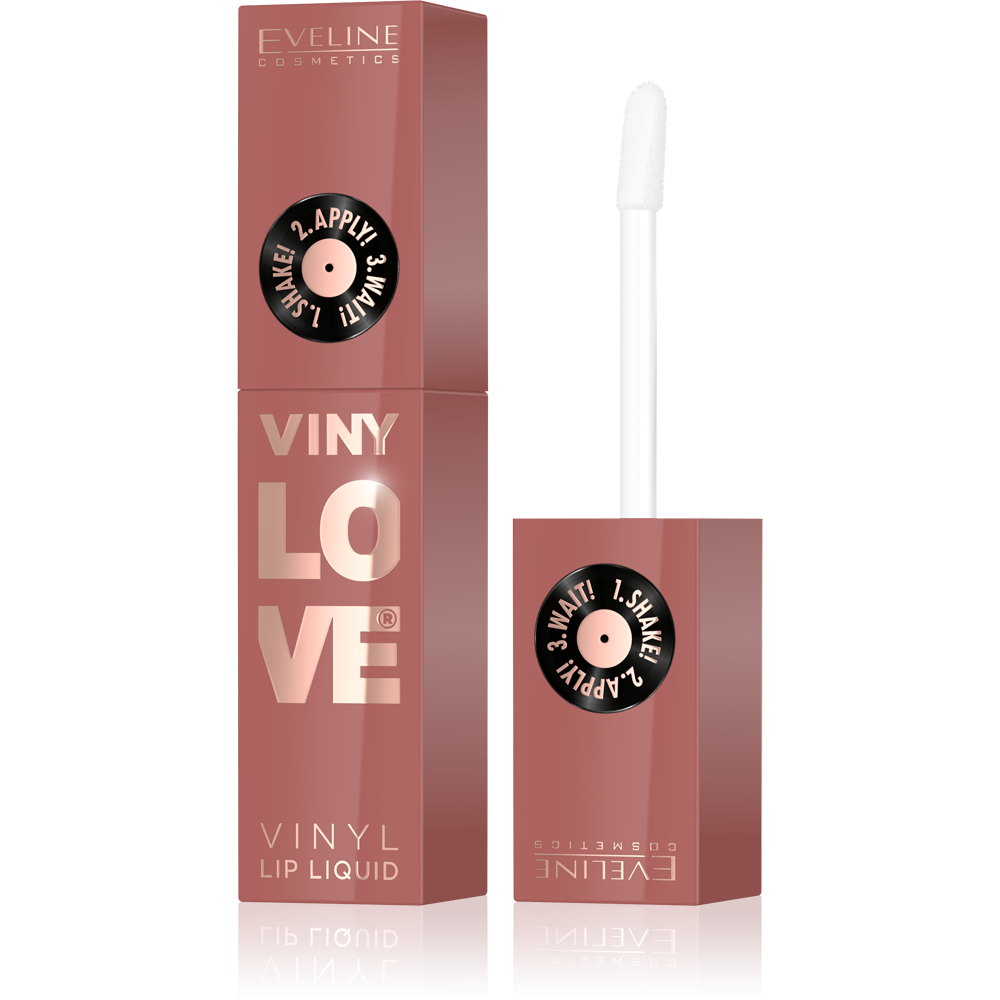 Eveline VinyLove Liquid Vinyl Lipstick with Gloss Effect No. 04 Peachy 4ml