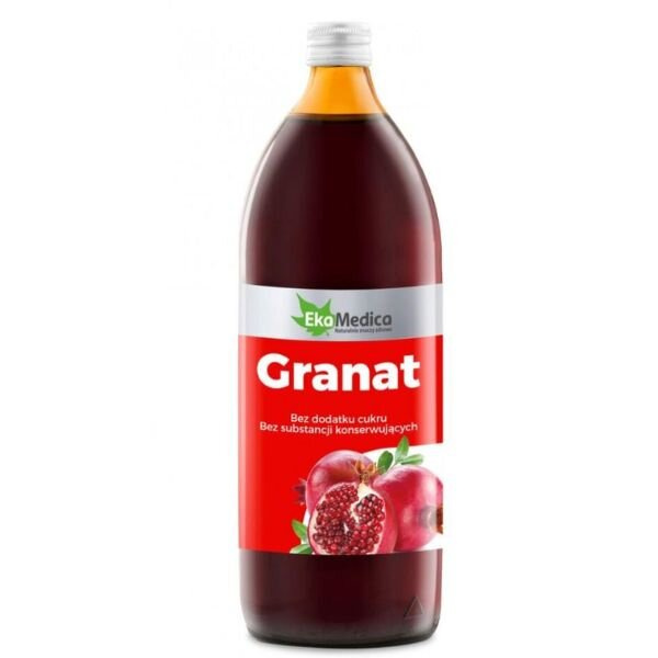 EkaMedica Naturalny 100% Sok z Owoców Granatu Poprawa Układu Krwionośnego 500ml