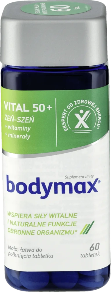 Bodymax Vital 50+ Żeń-Szeń Witaminy i Minerały 60 Tabletek