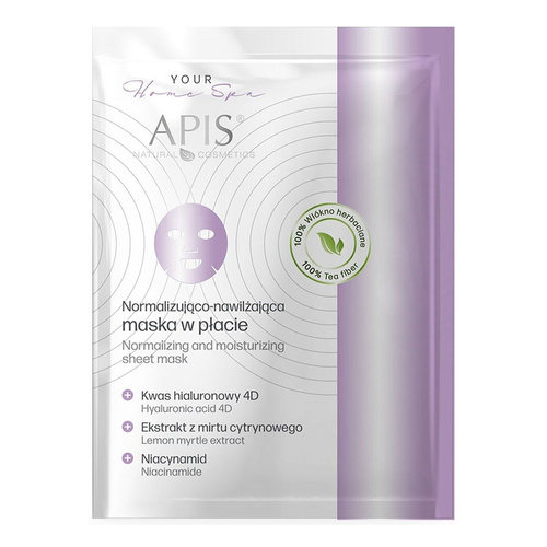 Apis Normalizująco-Nawilżająca Maska w Płacie dla Skóry z Tendencją do Przetłuszczania Się 20g