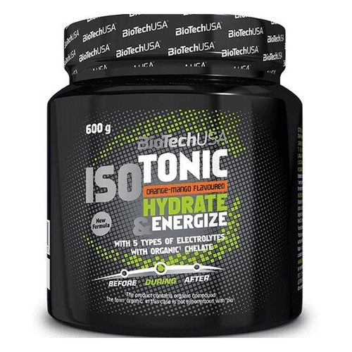BioTechUSA IsoTonic Izotoniczny proszek do napoju, Pomarańcza-Mango 600g