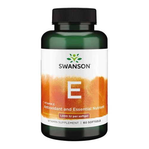 Swanson Vitamin E 1000 IU 60 Softgels