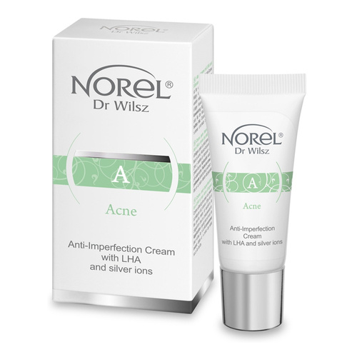 Norel Acne Anti Imperfection Cream with AHA and Silver Ions for Oily Skin 15ml
