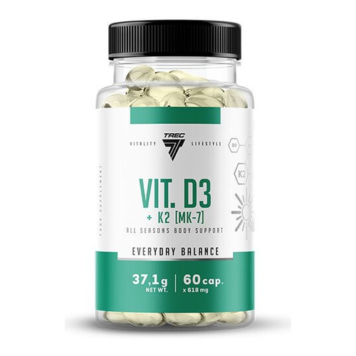Trec Nutrition Vit D3 + K2 MK-7 60 Capsules