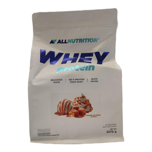 Allnutrition Whey Protein Koncentrat Białka Serwatkowego Lody Karmelowe 2270g