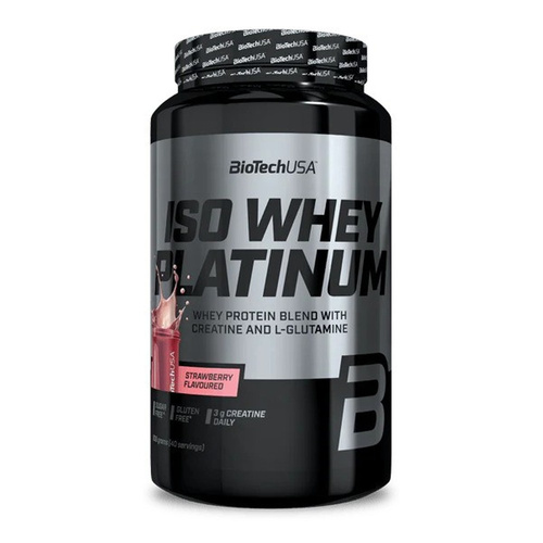 BioTechUSA Iso Whey Platinum, Strawberry 908g