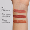 Eveline Choco Glamour Vinyl Liquid Lipstick with Glossy Lips Effect No.3 Toffe Chocolate 4.5ml