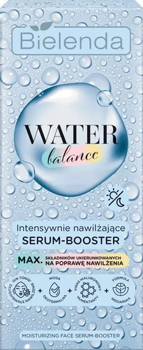 Bielenda Water Balance Intensively Moisturizing Face Serum-Booster for Dry Skin Vegan 30g