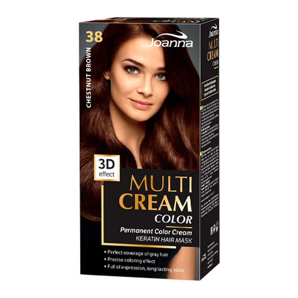 Joanna Multi Cream Color 3D Effect Farba Nr 38 Kasztanowy Brąz 1 Sztuka