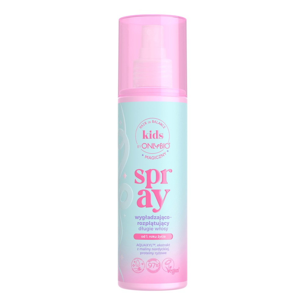 OnlyBio Hair in Balance Kids Magic Detangling Smoothing Spray Cherry Raspberry 200ml