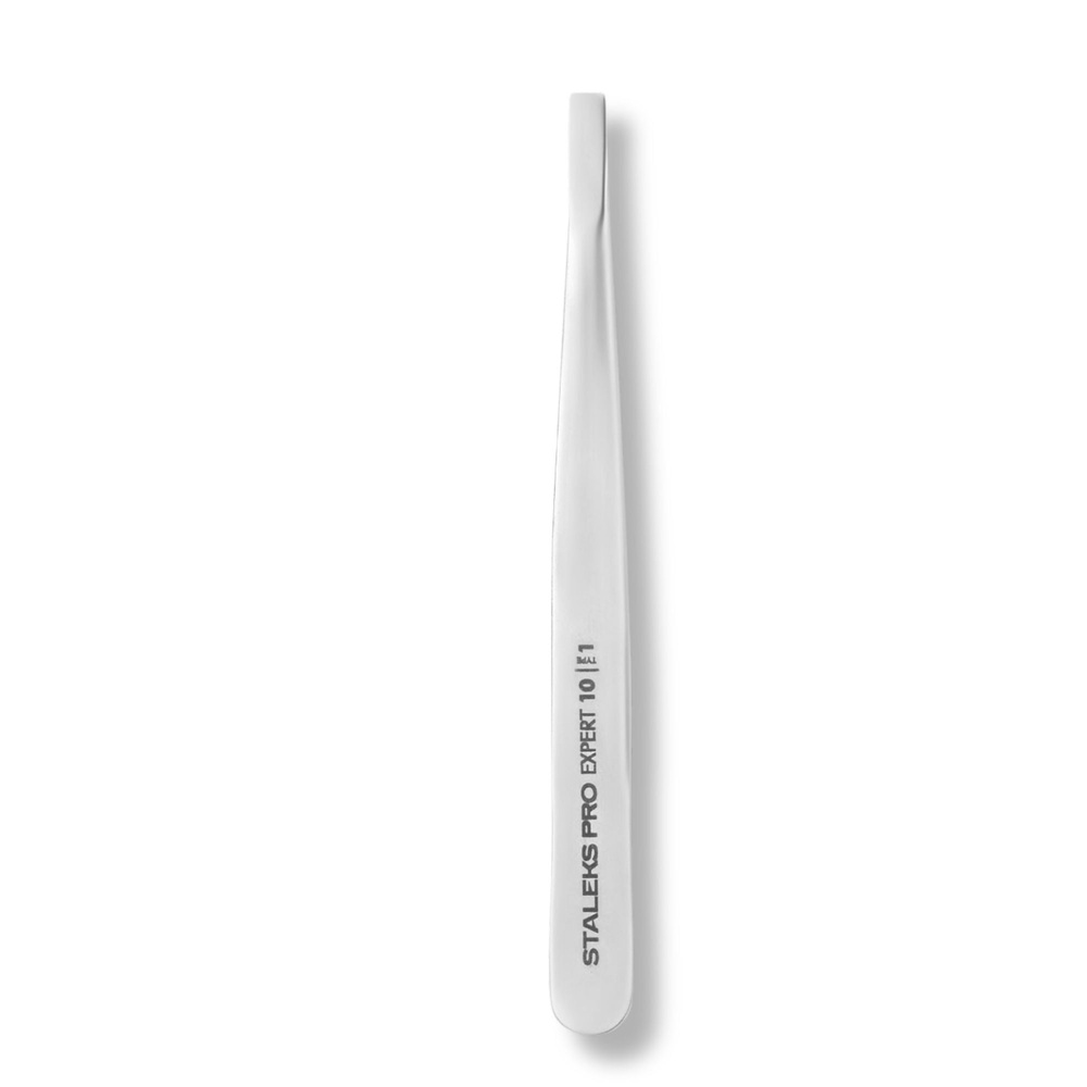Staleks Pro Pęseta do Brwi EXPERT 10 TYPE 1 Szeroka Prosta 1 Sztuka