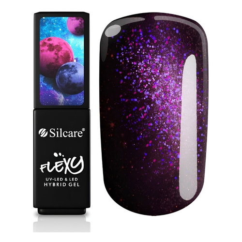 Silcare Flexy UV/LED Hybrid Nail Polish 190 Cosmic Burgundy 4.5g