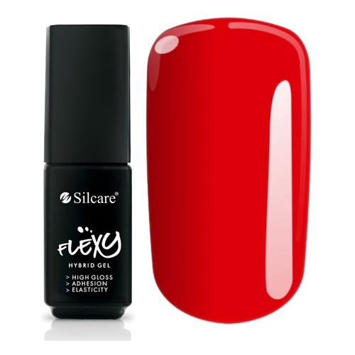Silcare Flexy UV/LED Hybrid Nail Polish 06 Intense Red 4.5g