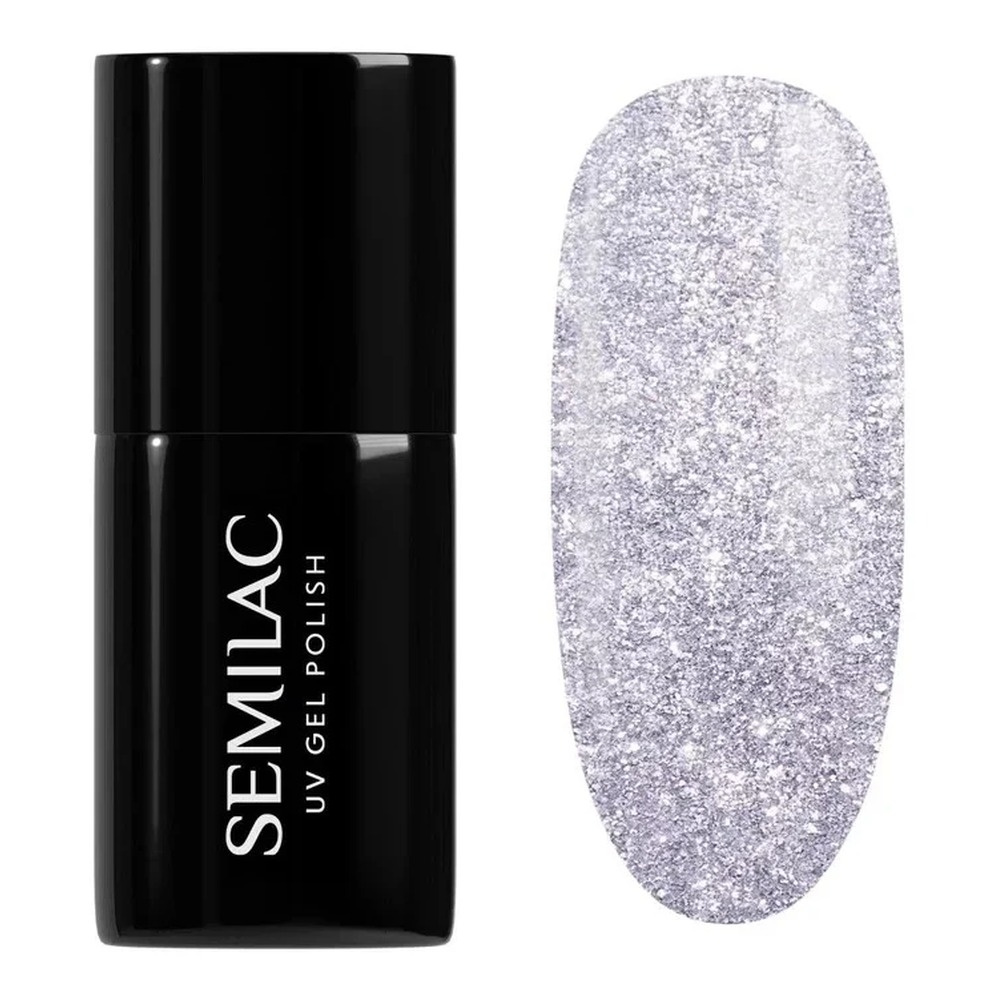 Semilac Time To Shine Hybrid Gel Polish 461 Hollywood Silver 7ml