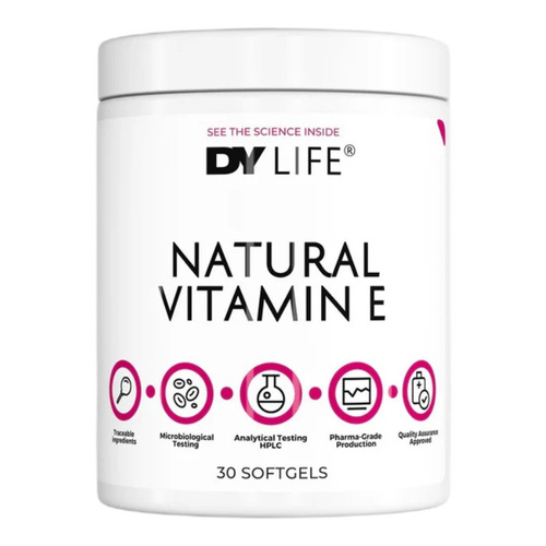 Dorian Yates DY LIFE Naturalna Witamina E 30 Kapsułek Miękkich