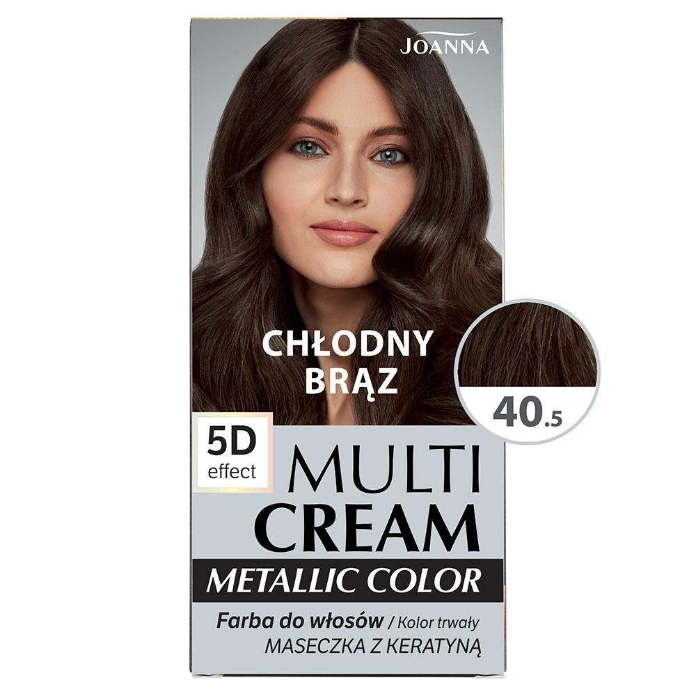 Joanna Multi Cream Color Hair Dye with 5D Effect with Long-Lasting Effect No. 40.5 Cool Brown 1 Piece