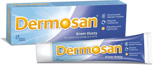 Dermosan Tłusty Krem do Pielęgnacji Twarzy i Ciała 40g