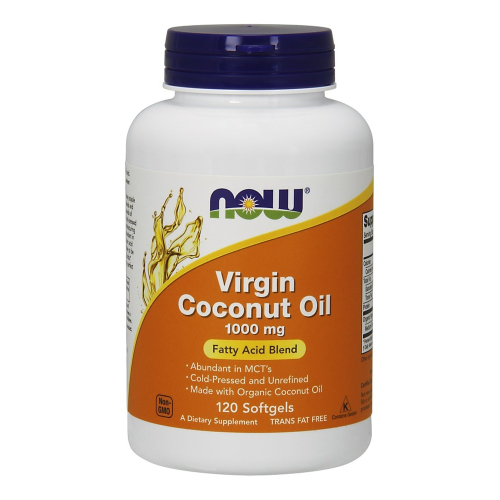Now Foods Virgin Coconut Oil 1000mg 120 Softgels