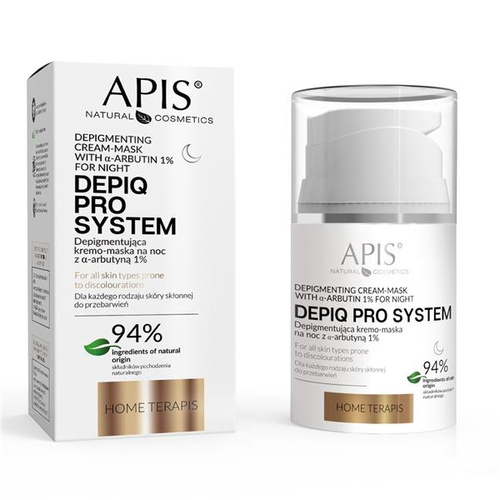 Apis Home TerApis DepiQ Pro System Depigmentic Night Cream-Mask with 1% Alfa Arbutin 50ml Best Before 22.05.26