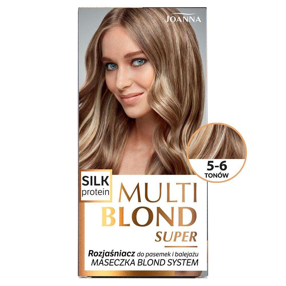 Joanna Multi Blond Hair Lightener 5-6 Tones Silk Protein Luminous Streaks Effect 1 Piece