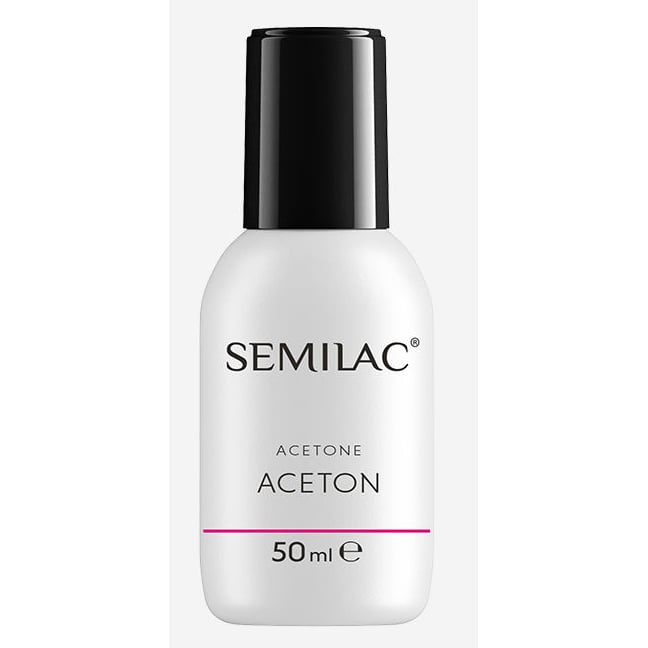 Semilac Acetone Zmywacz do Lakieru Hybrydowego 50ml