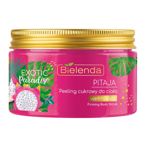 BIELENDA EXOTIC PARADISE Peeling cukrowy do ciała, ujędrniający, PITAJA 350g