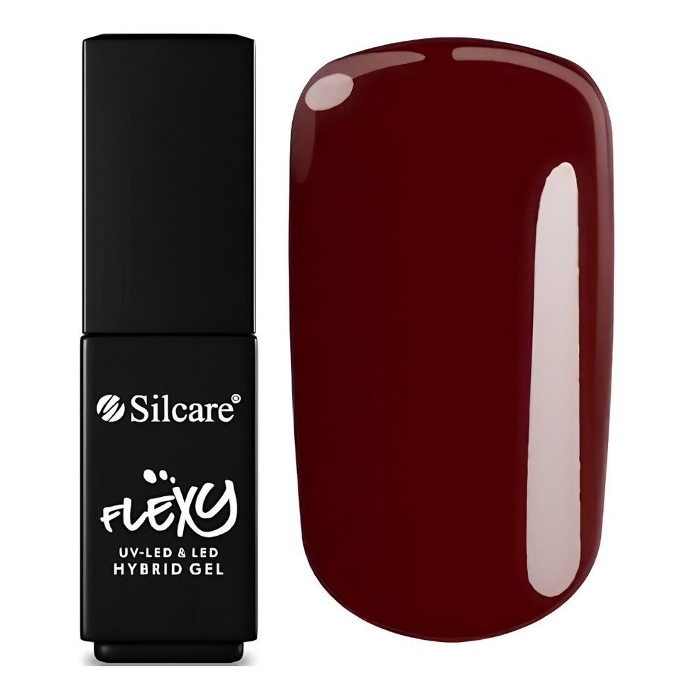 Silcare Flexy UV/LED Hybrid Nail Polish 144 Burgundy 4.5g