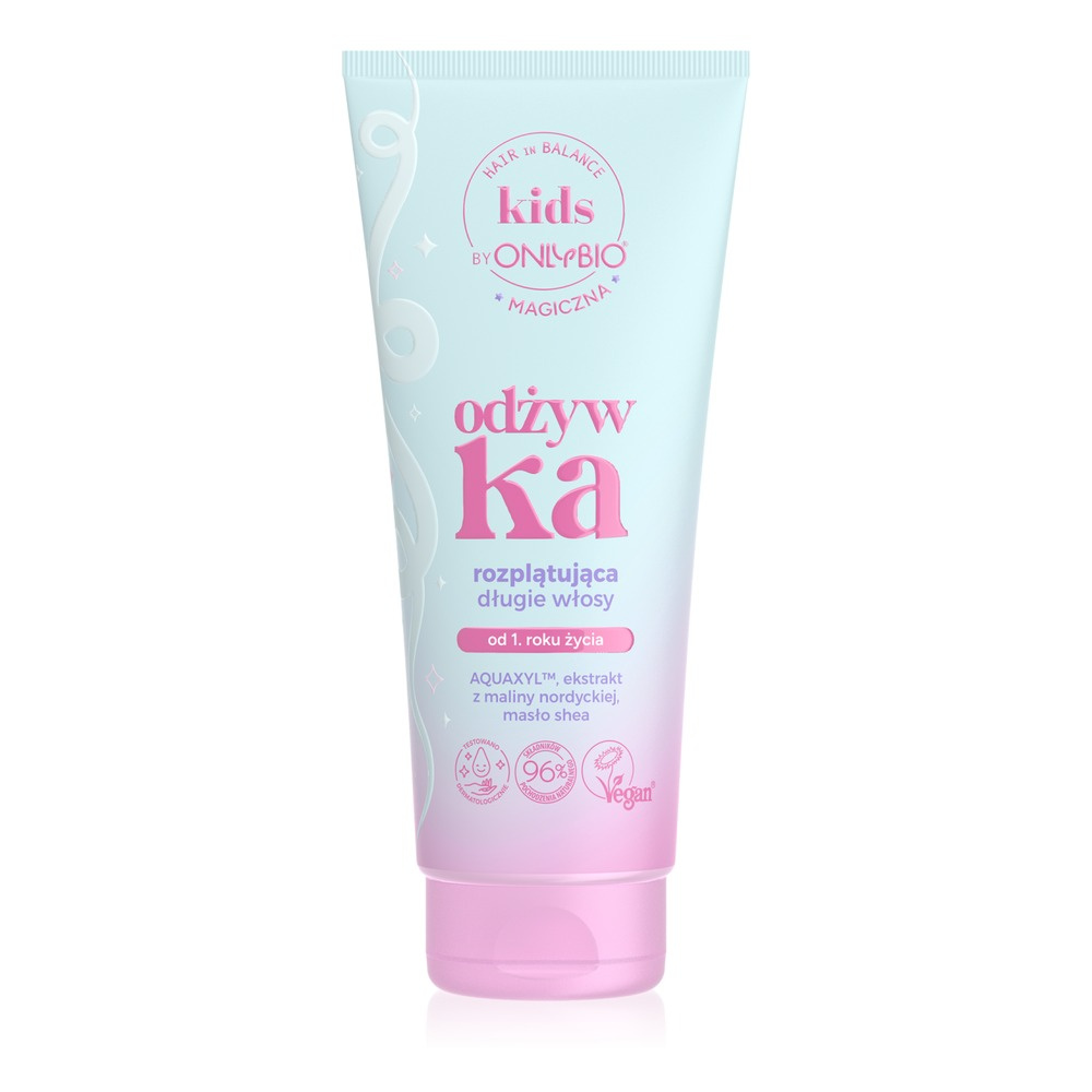 OnlyBio Hair in Balance Kids Magic Detangling Conditioner Long Hair Cherry Raspberry 200ml
