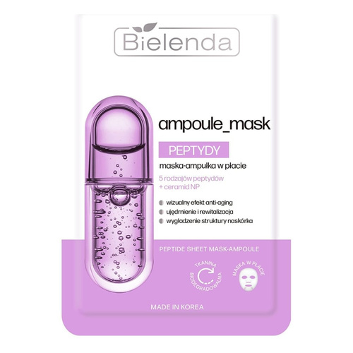 Bielenda Ampułkowa Maska Peptydowa Płat Maska 1pc