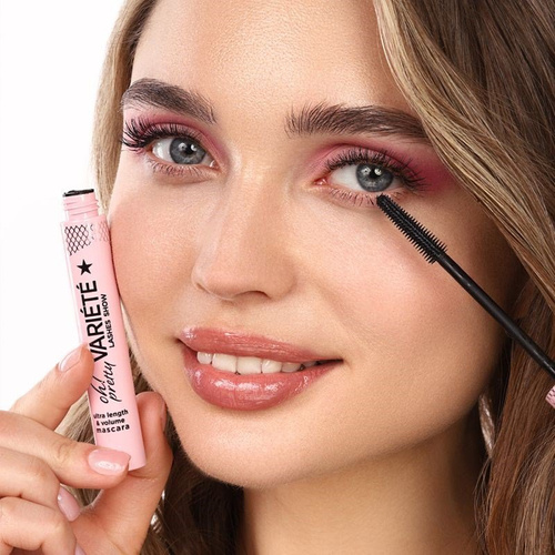 Eveline Variete Lashes Show Oh Pretty Wydłużający i Zwiększający Objętość Czarny Tusz do Rzęs 10ml